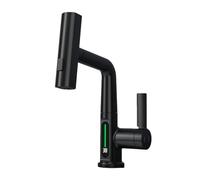 YCVAWEOD Robinet de Cascade Rotatif avec pulvérisateur Tapisseur de Distributeur d'eau Chaude et à Eau Froide pour la Cuisine et l'évier de la Salle de Bain LWX