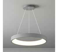 YCVAWEOD Suspension annulaire LED Moderne à intensité Variable de 20 Pouces - Lustre élégant en métal pour Salon, Cuisine, Hall d'entrée et Chambre à Coucher - Plafonnier économe en énergie LWX