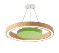 YCVAWEOD Suspension LED, Lustre Rond Moderne, Design en Anneau, 23,6" de diamètre, éclairage Suspendu Facile à Installer pour îlot de Cuisine, plafonnier réglable en Hauteur, Non dimmable LWX