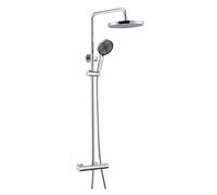 YCVAWEOD Système de Douche thermostatique Intelligent en Laiton Salle de Bain Douche 2 Fonction Système de Douche de la Douche Ronde Papetter à la tête de la tête de Douche, arroseur LWX