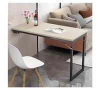 YCVAWEOD Table à Feuilles de Chute à Domicile en murmure à Domicile ou Garage Pliable de Conception Pliable économisant Un Bureau de Conception Pliant plié. LWX