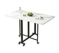 YCVAWEOD Table à Manger Pliante, Table de Cuisine Pliable, Table à Manger d'extension à Feuilles de dépôt, Bureau de Cuisine Extensible de l'économie d'espace Moderne, Table à Manger Pliante