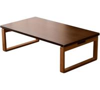 YCVAWEOD Table Basse Pliante en Bois Massif - Table Basse de Style Japonais pour Petits espaces, Bureau d'ordinateur Polyvalent et Table Basse pour Balcon et Baie vitrée LWX