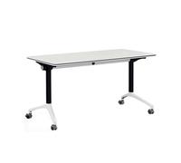 YCVAWEOD Table de conférence Pliante Bureau Mobile Tableau de Formation Grand pour Les séminaires en Classe Centres multimédias (140x60x75cm) - Configuration Facile Portable LWX