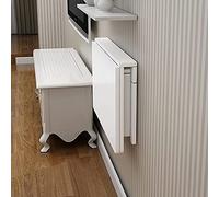 YCVAWEOD Table Pliante Murale Table de Feuille de Feuille, Bois Blanc | Pliant des Bureaux pour Le Travail à Domicile, Table à Manger de Cuisine, Bureau d'ordinateur Suspendu Flottant, Table Murale