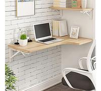YCVAWEOD Tableau d'angle de Type Pliage Mural pour Le Bureau à Domicile Multifinection Drop Leafbench Hanging Computer Desk Dining Table Writing Desk (Blanc) LWX