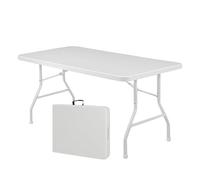 YCVAWEOD Tableau de Pliage extérieur Portable 183 cm Table de Pique-Nique avec poignée Facile à Transporter idéal pour Les Mariages de Camping. LWX