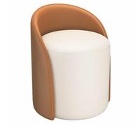YCVAWEOD Tabouret de cosmétique Tabouret, Dossier de Maison de Luxe léger Tabouret cosmétique, Tabouret en Cuir Simple Moderne, Chambre de Loisirs de Loisir de Salon (Couleur Orange) LWX