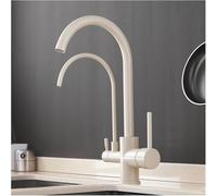 YCVAWEOD Tapeur monté sur Pont de Robinet de Cuisine Tap à 360 ° avec Purification de l'eau Compatible avec Une Grue Taille 3/8 LWX