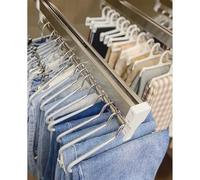 YCVAWEOD Tiche de Placard de Tirette Extensible en Tenue Robuste - Tire de Rail de Placard, placards Rail de Cintre, Charge de 25 kg, 30-80 cm Extensible, Tire Les placards LWX