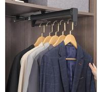 YCVAWEOD Tiche de Placard d'extraction Extensible en Extensible Lourde - Tire de Placard de tirage, Rails de vêtements Extensibles porteurs de Charges de Chargement, vêtements en métal, vêtements de