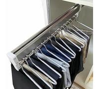 YCVAWEOD Tie à Placard à Traction Extensible - Rail de Suspension réglable pour Une Organisation de Garde-Robe Efficace, Solution d'économie d'espace pour Les Pantalons et Les Manteaux LWX