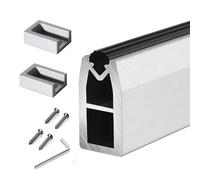 YCVAWEOD Tie à Placard en métal Robuste avec Support de Support Système de Placard Mural Hangle de vêtements pour Suspendre Les vêtements de Silence Non Glissant Bar Armoire détachable LWX