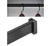 YCVAWEOD Tie à Placard sans Glissement Robuste avec Surface brossée Extra Long Vêtements Hanger Pôle pour Suspendre la Tige de Placard de Garde-Robe avec Support Final pour Une stabilité Accrue LWX