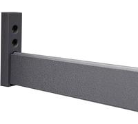 YCVAWEOD Tie de Garde-Robe Ronde Robuste avec Support Final pour Le Rangement de Placard Longueur de 55 cm / 21,6 Pouces Gray Idéal pour l'organisation de Garde-Robe de Chambre à Coucher LWX