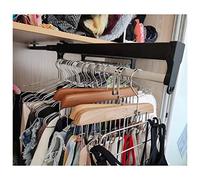 YCVAWEOD Tile de Cintre enracinée réglable 30-60 cm, Armoire réglable, Tige de Vide de Tige de Tige pour Pantalon en Acier Inoxydable (Taille: 500 mm / 19,7 Pouces) LWX