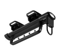 YCVAWEOD Tire Extensible à Tenue Extensible Roard Coulissant Garde-Robe Rail de Suspension pour Rangement de Placard idéal pour Le Cintre de vêtements Serviette Noire 40cm / 16 Pouces LWX