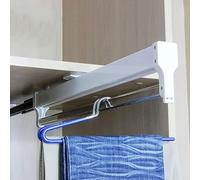 YCVAWEOD Tirez des vêtements de Vide de vêtements - Rail de vêtements de Garde-Robe réglable, Rail de vêtements coulissants Suspendus de 30 à 80 cm, Accessoires d'artefacts de Rangement de Pantalons