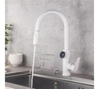 YCVAWEOD Tirez en kiten Brosse Robinet d évier mélangeur numérique Show kiten mixeur Tape kiten Tap Pas de Plomb matériau LWX