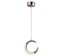 YCWZKJ Lampe à Suspension Moderne Moon, Lampe à Suspension LED 5W Lustre en cuivre, plafonnier de Chevet (Couleur : Une tête)