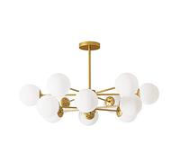 YCWZKJ Lustres de Style Minimaliste Moderne, éclairage Suspendu pour Table à Manger de Salon, Lustre E27 en Or Magic Bean, luminaire à Bulles à 12 têtes