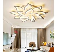 YCWZKJ Plafonnier LED à intensité Variable en Forme de Fleurs en métal et Acrylique avec télécommande, Design Moderne pour Salon, Chambre à Coucher, Salle à Manger, Chambre d'enfant, prot