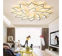 YCWZKJ Plafonnier LED à intensité Variable en Forme de Fleurs en métal et Acrylique avec télécommande, Design Moderne pour Salon, Chambre à Coucher, Salle à Manger, Chambre d'enfant, prot