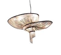 YCWZKJ pour Salon, Salle à Manger, Chambre à Coucher, éclairage Artistique, Lustre en Spirale postmoderne, Lustre à Pampilles en chaîne en Aluminium G9 d'europe du Nord, Lustre à Pampille