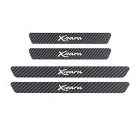 YCXEBLZWH 4 Pièces Protection Seuil Porte Voiture, pour Citroen Cactus C8 C6 C5 C4L C4 C3 C2 C1 DS Étanches Anti-Rayures Protecteur de pédale d'accueil Accessoires Voiture,F