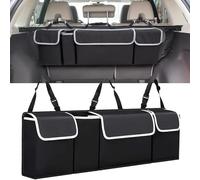 YCXEBLZWH Organisateur de Coffre Pour Renault Clio 5 2019-2024 Esthétique Rangement Suspendu Sac de Siège Arrière Imperméable Pliable avec Couvercles Robustes