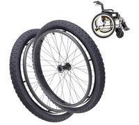YCXHGK Roues Arrière de Fauteuil Roulant Sport, Pneus Gonflables Antidérapants Caoutchouc, Roue Arrière pour Fauteuil Roulant Intérieur et Extérieur(Bearing 12mm)