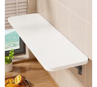 YCXLAXHH Bureau Mural Rabattable, Table Murale Pliante, Deux Méthodes D'installation, Convient pour Salle à Manger, Bar à Domicile, Établi(100 x 20 cm)