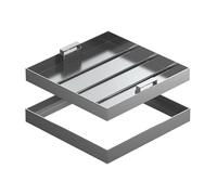 YCXLAXHH Couvercle de Regard Invisible, Couvercle Fosse Septique, Design Encastré avec Poignée, Convient aux Cours, Places et Centres Commerciaux(60 cm/24 in)