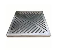 YCXLAXHH Griglia di Scarico, Caniveau Exterieur en Acier Inoxydable, Ensemble de Trois Pièces, Anti-Obstruction, Idéal pour Les Salles de Bains(45 cm/18 in)