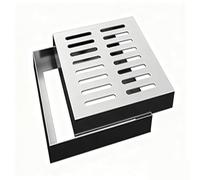 YCXLAXHH Grille Caniveau, Grille de Drainage à Canal en Acier Inoxydable, Résistantes à la Rouille, Adaptées aux Balcons, Cours Extérieures et Garages(50 x 30 cm/20 x 12 in)