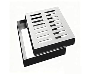 YCXLAXHH Grille Caniveau, Grille de Drainage à Canal en Acier Inoxydable, Résistantes à la Rouille, Adaptées aux Balcons, Cours Extérieures et Garages(60 x 30 cm/24 x 12 in)