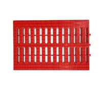 YCXLAXHH Grille de Caniveau Exterieur, Grille de Caniveau, Antidérapante, Convient aux Piscines, aux Terrains de Jeux et aux Cours Extérieures(Red,20 cm/8 in)