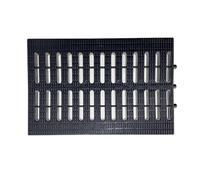 YCXLAXHH Grille de Caniveau Exterieur, Grille de Caniveau, Antidérapante, Convient aux Piscines, aux Terrains de Jeux et aux Cours Extérieures(Black,25 cm/10 in)