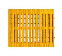 YCXLAXHH Grille de Caniveau Exterieur, Grille de Caniveau, Antidérapante, Convient aux Piscines, aux Terrains de Jeux et aux Cours Extérieures(Yellow,30 cm/12 in)