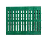 YCXLAXHH Grille de Caniveau Exterieur, Grille de Caniveau, Antidérapante, Convient aux Piscines, aux Terrains de Jeux et aux Cours Extérieures(Green,25 cm/10 in)