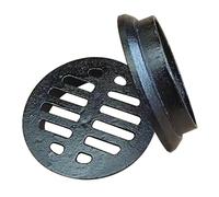 YCXLAXHH Grille Evacuation Eau Exterieur en Fonte, Rond Caniveau Exterieur, Convient aux Sols en Béton, aux Jardins, aux Allées et aux Garages(11 cm/4 in)