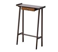 YCXLAXHH Petite Console, Console 20 cm de Largeur, Style Rétro, Design avec Avant-Toit Relevé, Convient pour Le Hall D'entrée et Le Couloir(Brown,70cm/27.5in)