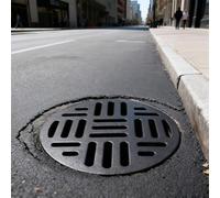 YCXLAXHH Rond Grille de Caniveau D'égout, Grille Caniveau Exterieur aux Patios, Allées et Cours, Solution au Problème D'accumulation d'eau au Sol(30cm/12in)