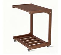 YCXLAXHH Table D'appoint, Bout de Canapé avec roulettes Universelles, Convient pour Lit, Chaise, Baignoire, Extérieur, Table de Chevet