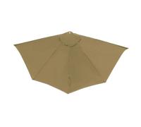 YCXLAXHH Toile Parasol 5 Baleines 3m Déporté, Toile pour Auvent, Idéale pour les Terrasses et Patios Adossés à un Mur(Natural)