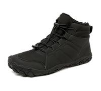 YCYATS Chaussures d'Hiver Pieds Nus pour Homme et Femme - Trail et Randonnée - Hautes, Chaudes et Antidérapantes, Noir, 40 EU