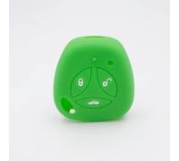YCYHMHH Coque de clé de voiture en silicone pour LADA Priora Sedan Sport Kalina Granta Vesta X-Ray 3 boutons Vert