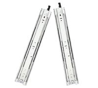 YCYHXJB 1 Paire (2 pièces) de Coulisse Tiroir Charge Lourde à Extension Complète avec Serrure, Rails de Tiroir à Montage Latéral, pour Commode, Armoire, Cuisine - Glissiere pour Tiroir(75cm/30in)