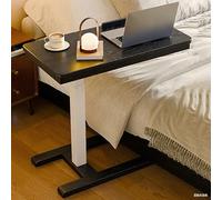 YCYHXJB Bois Massif Table pour Lit à roulettes, Inclinable Bureau de Travail avec Rangement, Table de Lit a Roulette, Mobile Standing Desk pour L'hôpital et La Maison(Black)