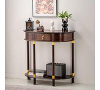 YCYHXJB Console Meuble Demi-Lune, Console D'entrée avec Rangement, Table D'appoint pour Une Entrée, Couloir ou Hall D'entrée(100 * 33 * 80cm/39.4 * 13 * 31.5in)